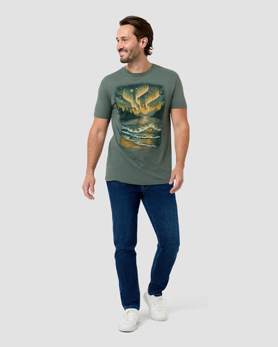 Aurora Lake Tee-Royal Pine-Regular-Full--Model---L