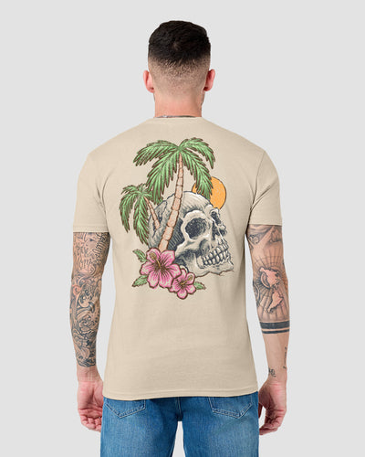 Coastal Decay Tee-Cream-Regular-Back--Model---L