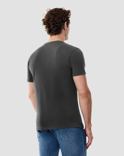 Cosmic Arrival Vintage Tee-Vintage Graphite Black-Regular-Back--Model---L