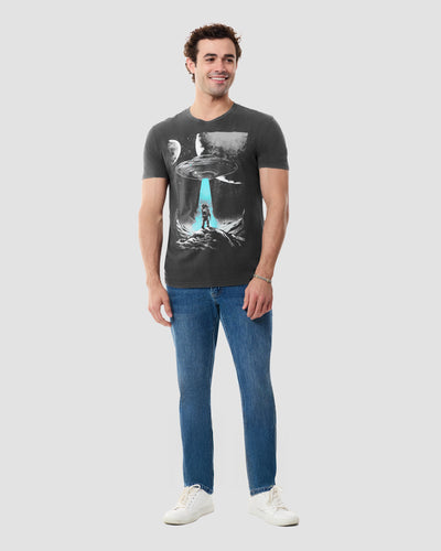 Cosmic Arrival Vintage Tee-Vintage Graphite Black-Regular-Full--Model---L