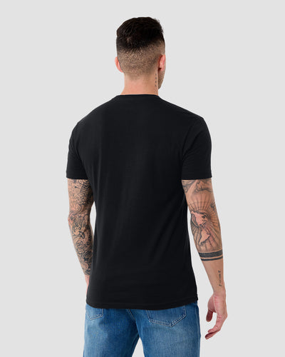 Cosmic Descent Tee-Black-Regular-Back--Model---L