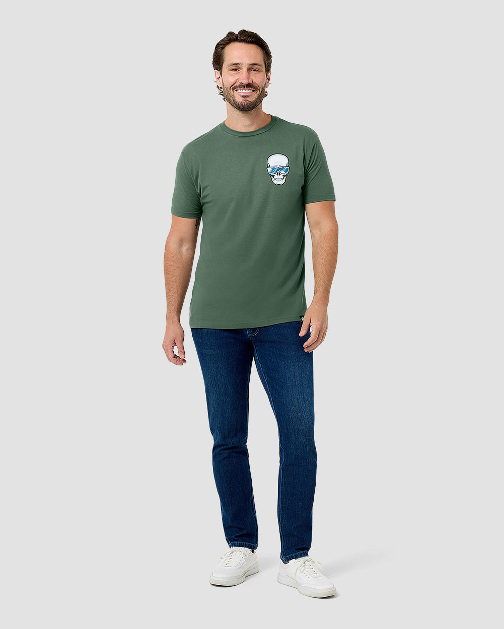 Dead Drift Tee-Royal Pine-Regular-Full--Model---L