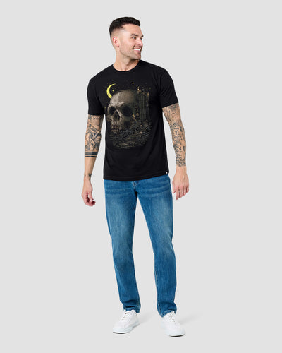 Death's Door Tee-Black-Regular-Full--Model---L