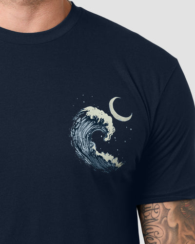 Deep Siege Tee-Sueded Navy-Regular-Detail--Model---L