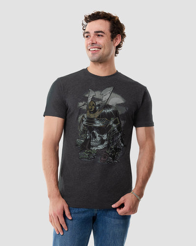 Fallen Honor Tee-Charcoal-Regular-Front--Model---L