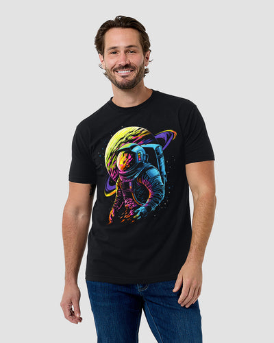 Galactic Return Tee-Black-Regular-Front--Model---L