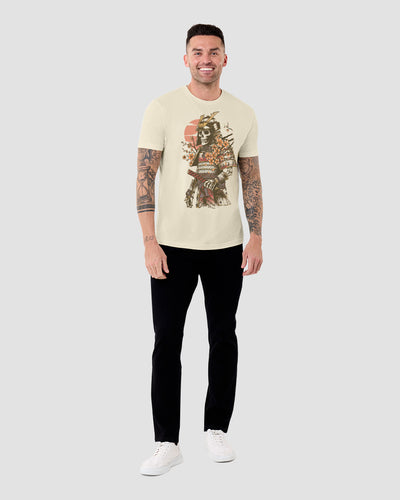 Immortal Warrior Tee-Natural-Regular-Full--Model---L