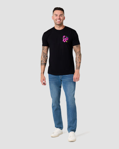 Jelly Blossom Tee-Black-Regular-Full--Model---L