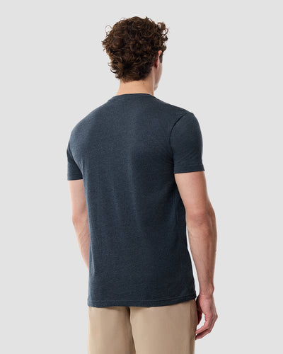 Midnight Tide Glow-in-the-Dark Tee-Navy-Regular-Back--Model---L