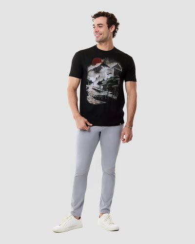 Misty Bay Tee-Black-Regular-Full--Model---L