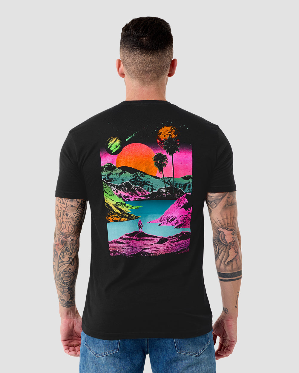 Neon Odyssey Tee-Black-Regular-Back--Model---L