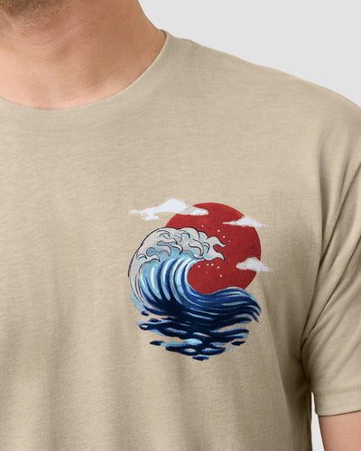 Ocean Wrath Tee-Cream-Regular-Detail--Model---L
