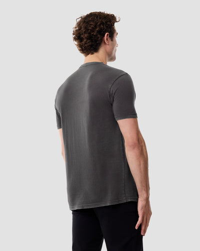 Planet Gaze Vintage Tee-Vintage Graphite Black-Regular-Back--Model---L