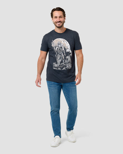 Poseidon Surge Tee-Charcoal-Regular-Full--Model---L