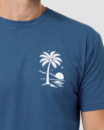 Quiet Tides Tee-Heather Cool Blue-Regular-Detail--Model---L