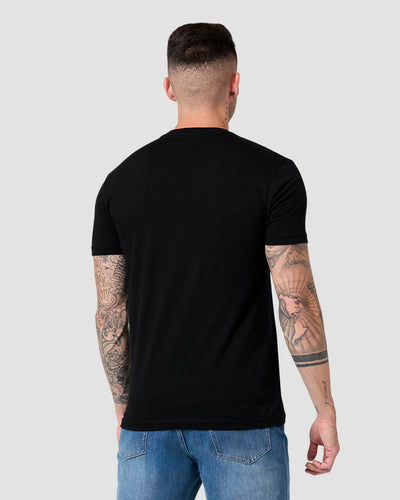 Royal Reflection Tee-Black-Regular-Back--Model---L