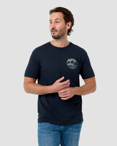 Saltwater Surge Tee-Midnight Navy-Regular-Front--Model---L