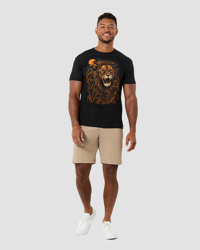 Savanna King Glow-in-the-Dark Tee-Black-Regular-Full--Model---L