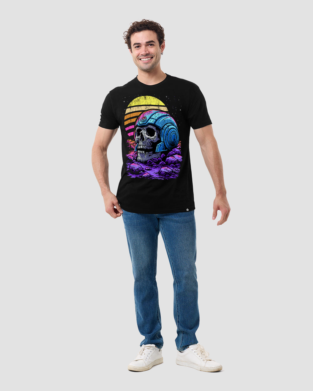 Solar Decay Glow-in-the-Dark Tee-Black-Regular-Full--Model---L