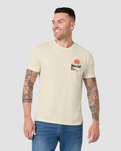 Solstice Shore Tee-Natural-Regular-Front--Model---L