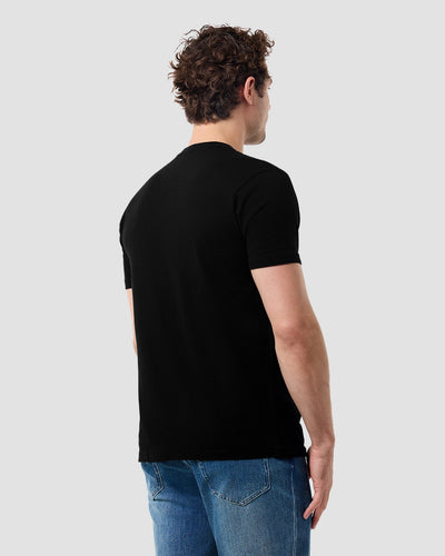 Space Sculpt Vintage Tee-Vintage Black-Regular-Back--Model---L