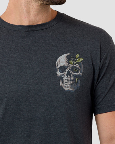 Split Nature Tee-Charcoal-Regular-Detail--Model---L