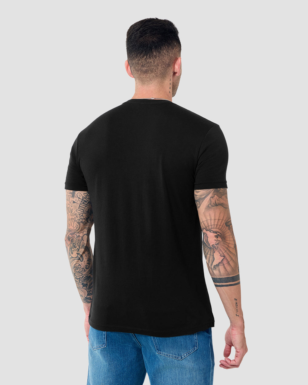 Stellar Beast Tee-Black-Regular-Back--Model---L