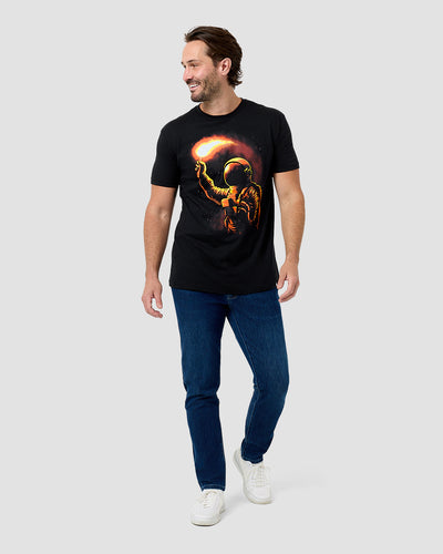 Stellar Flare Tee-Black--Regular-Full--Model---L