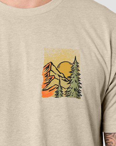 Nature Distilled Tee-Cream-Regular-Front--Model---L