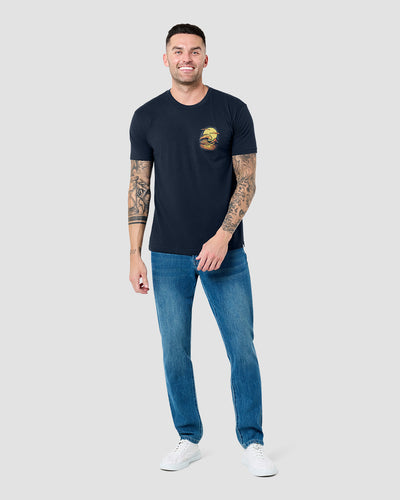 Radiant Swell Tee-Midnight Navy-Regular-Full--Model---L