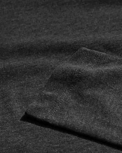 Long Sleeve Henley Tee - Non-Branded-Charcoal-Macro 2