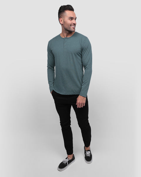 Long Sleeve Henley Tee - Non-Branded