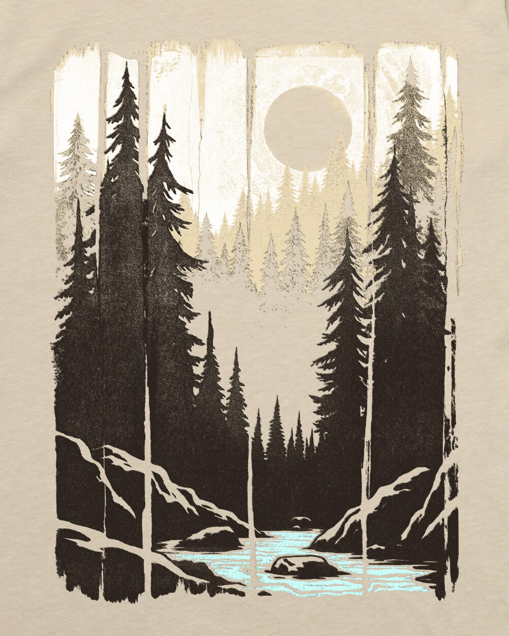 Hidden Creek Tee - Cream-Cream-Regular-Swatch--Model---L