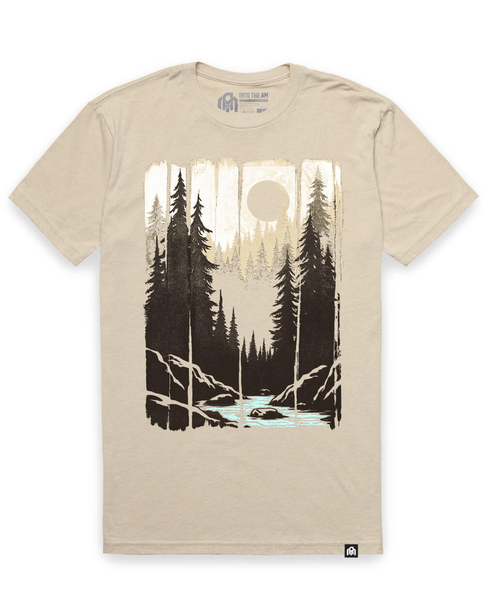 Hidden Creek Tee - Cream-Cream-Regular-Mock--Model---L