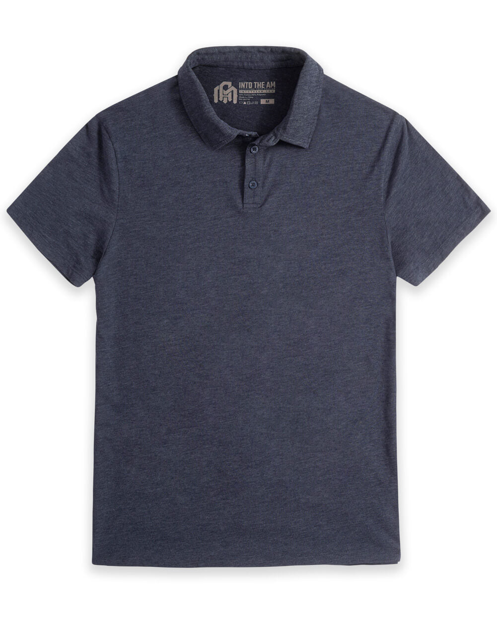 Polo - Tall - Non-Branded-Navy-Regular-Mock--Model---L