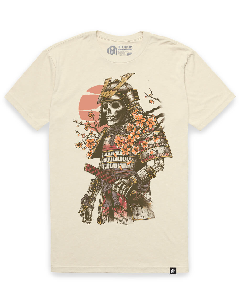 Immortal Warrior Tee-Natural-Regular-Mock--Model---L