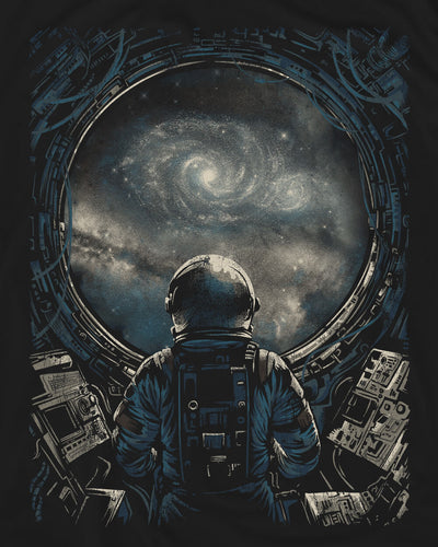 Infinite Horizon Glow-in-the-Dark Tee-Black-Regular-Swatch--Model---L