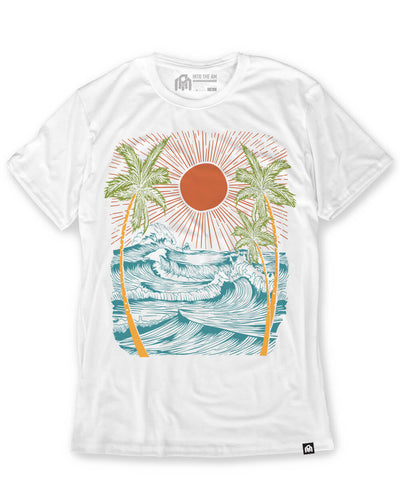 Island Breeze Tee-White-Regular-Mock--Model---L