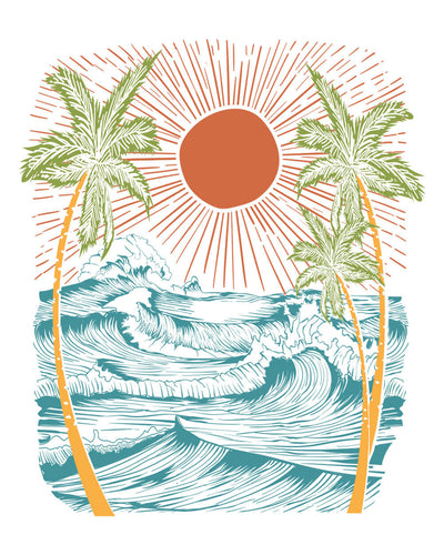 Island Breeze Tee-White-Regular-Swatch--Model---L