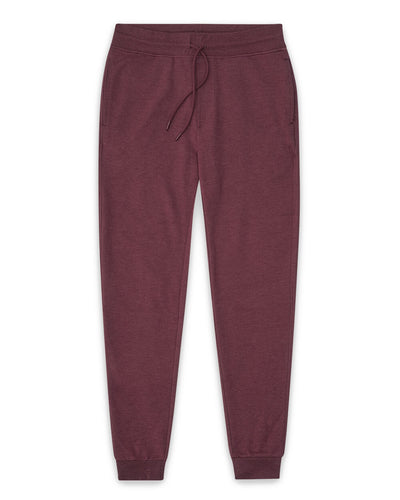 Fleece Joggers - Non-Branded-Maroon-Front