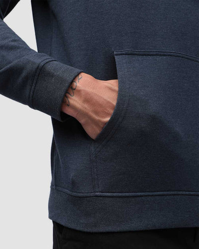 Pullover Hoodie (Classic Pocket) - Non-Branded-Navy-Detail