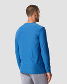 Long Sleeve Active Tee - Non-Branded-Cool Blue-Regular-Back--Model---L