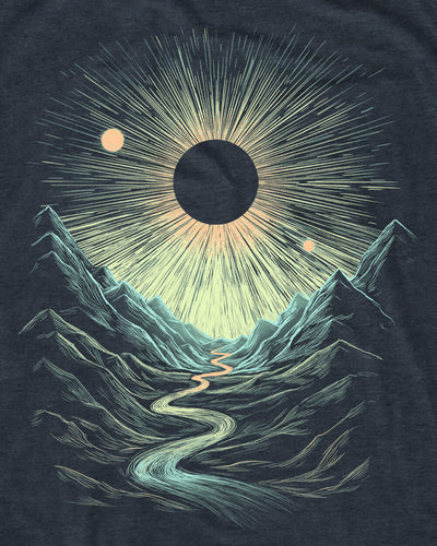 Lunar Canyon II Tee-Navy-Regular-Swatch--Model---L