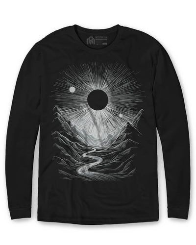Lunar Canyon Long Sleeve Tee-Black-Regular-Mock--Model---L