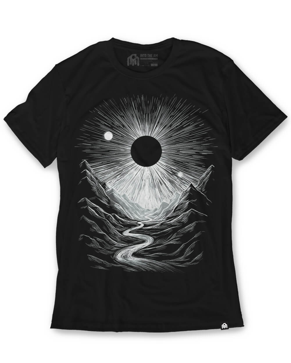 Lunar Canyon Tee-Black-Regular-Mock--Model---L