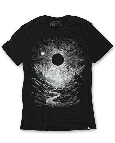Lunar Canyon Tee-Black-Regular-Mock--Model---L