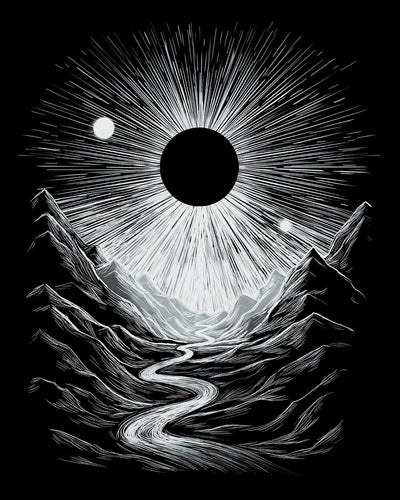 Lunar Canyon Tee-Black-Regular-Swatch--Model---L