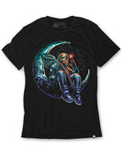 Lunar Harvest Glow-in-the-Dark Tee-Black-Regular-Mock--Model---L