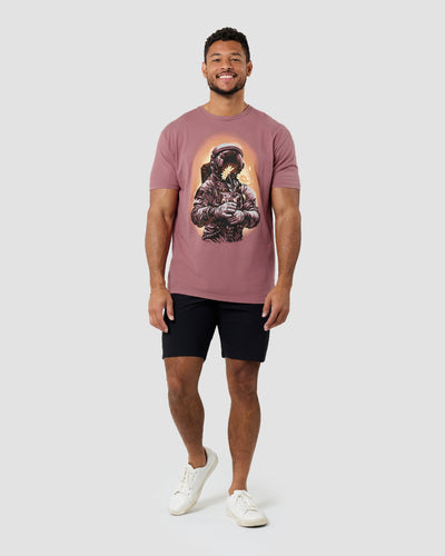 Lunar Petals Vintage Tee-Vintage Mauve-Regular-Full--Model---L