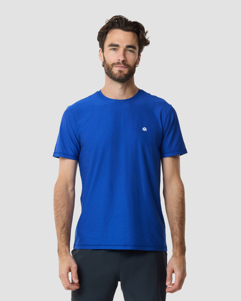 Active Tee - Branded-Blue-Front--Clayton---M-Regular